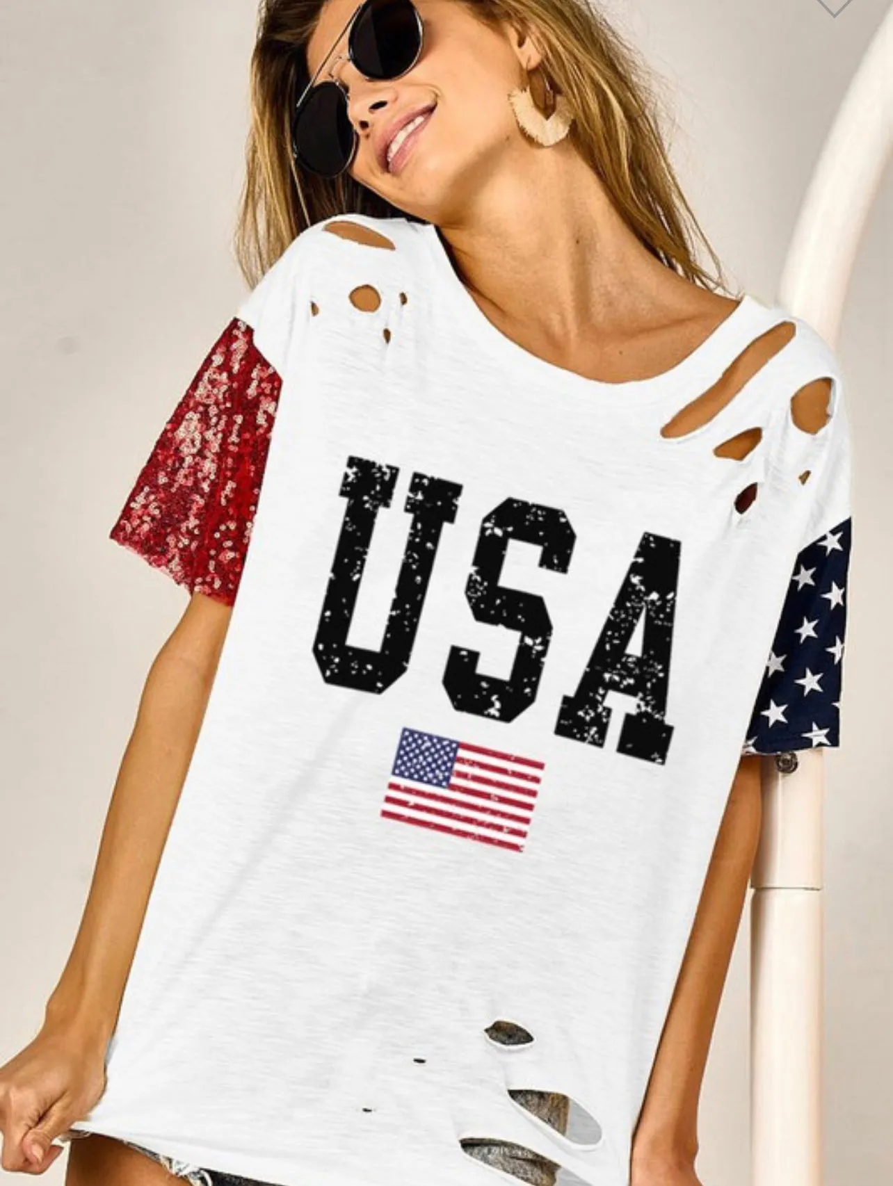 4th Of July Graphic Top