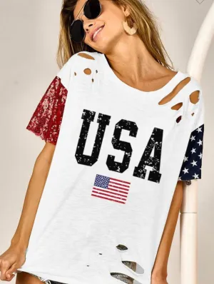 4th Of July Graphic Top