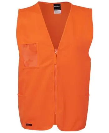 6HVSZ JB's Hi Vis Zip Safety Vest