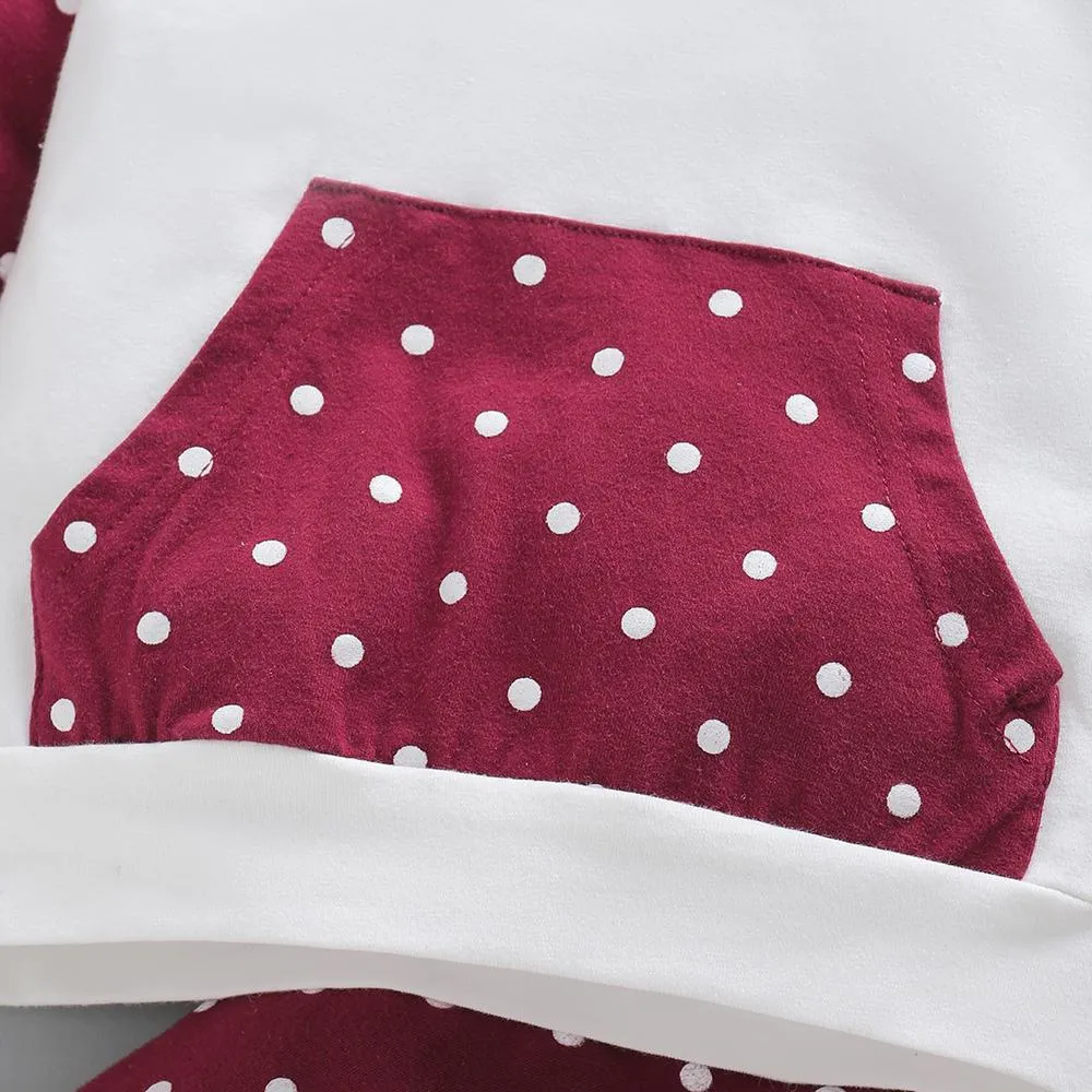 Baby Unisex Polka Dot Long Sleeve Top & Pants Baby Clothes Wholesale Supplier