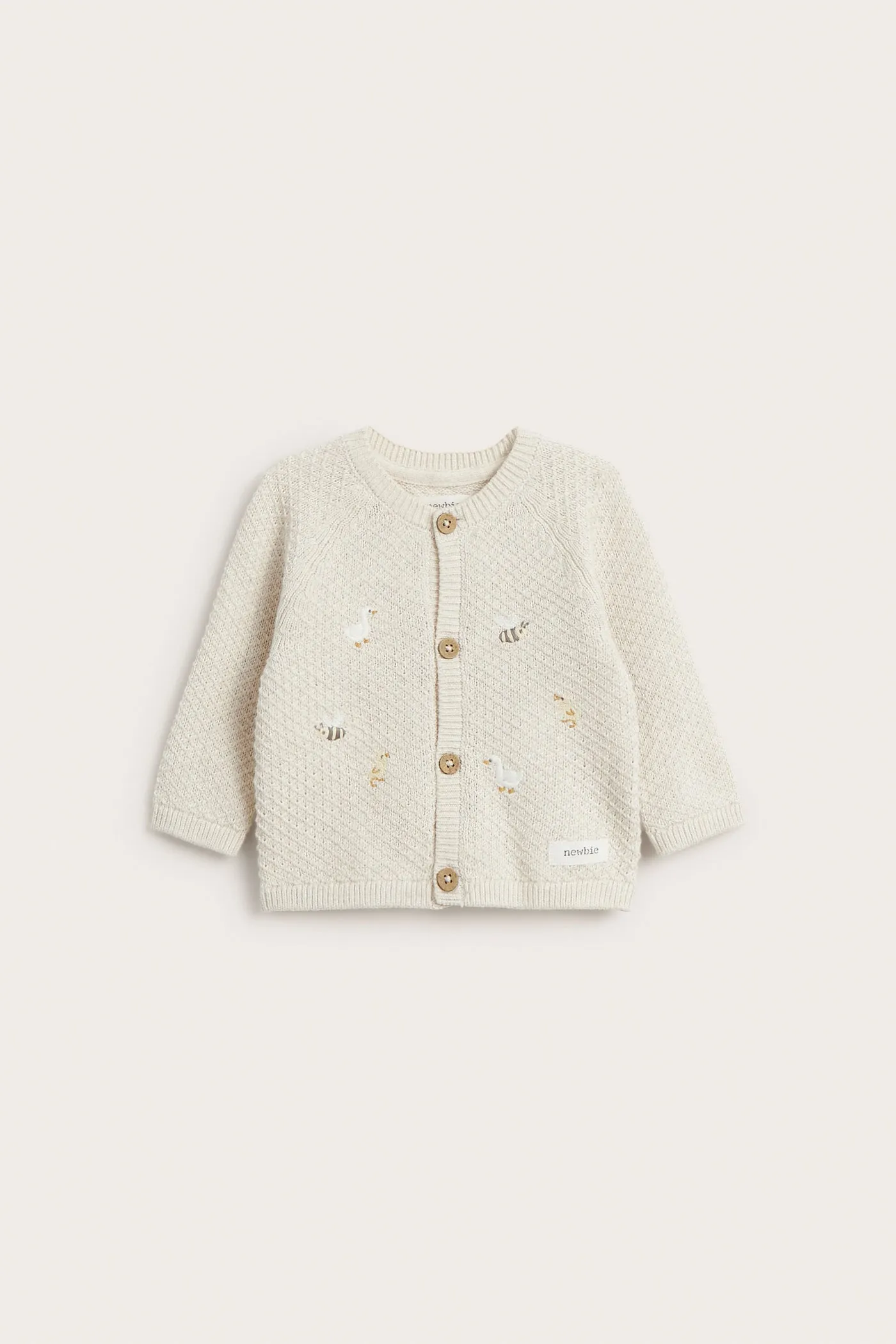 Baby white embroidered cardigan