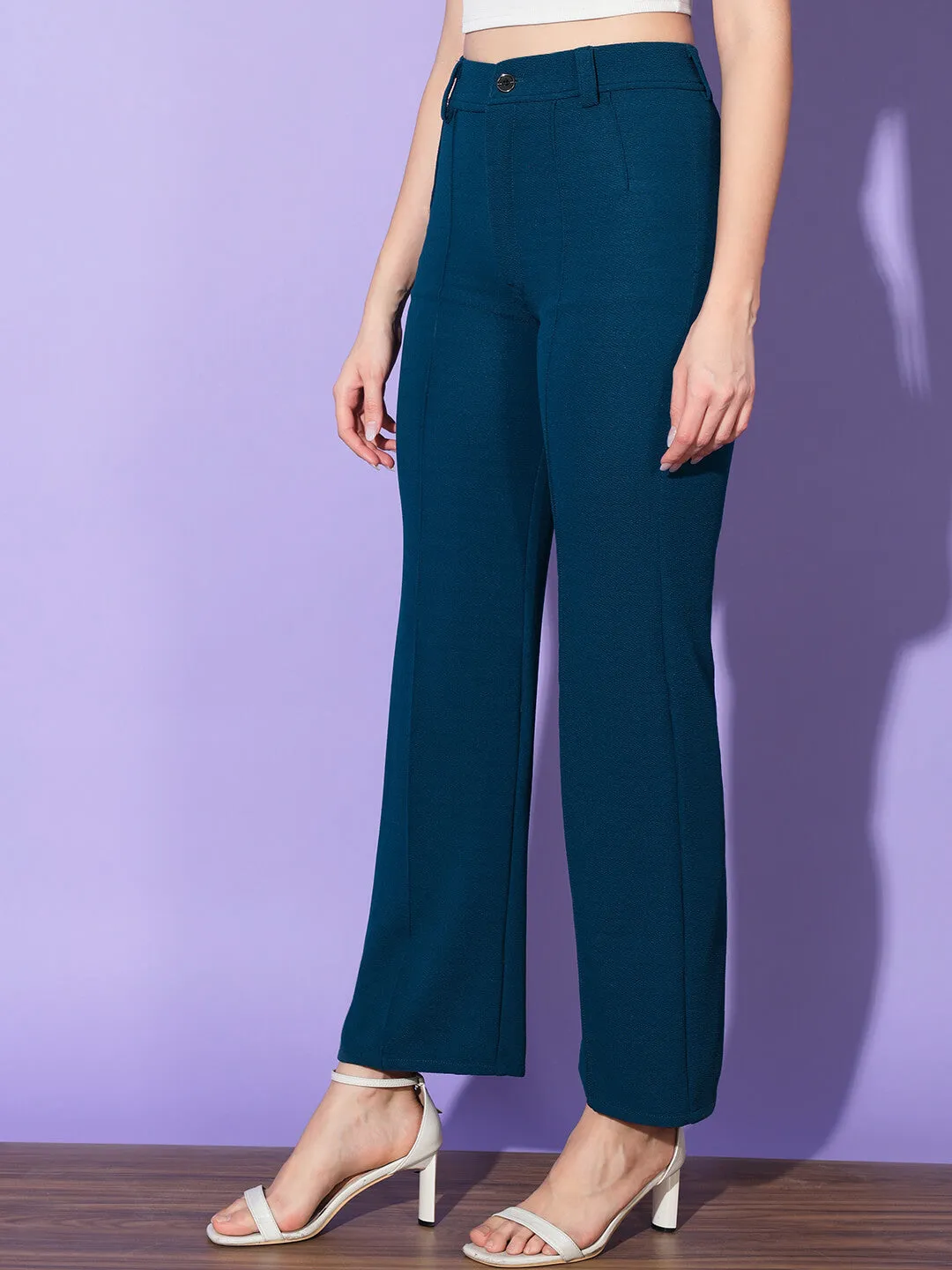 Carrera Full Length Women Formal Trousers and Pants-3299