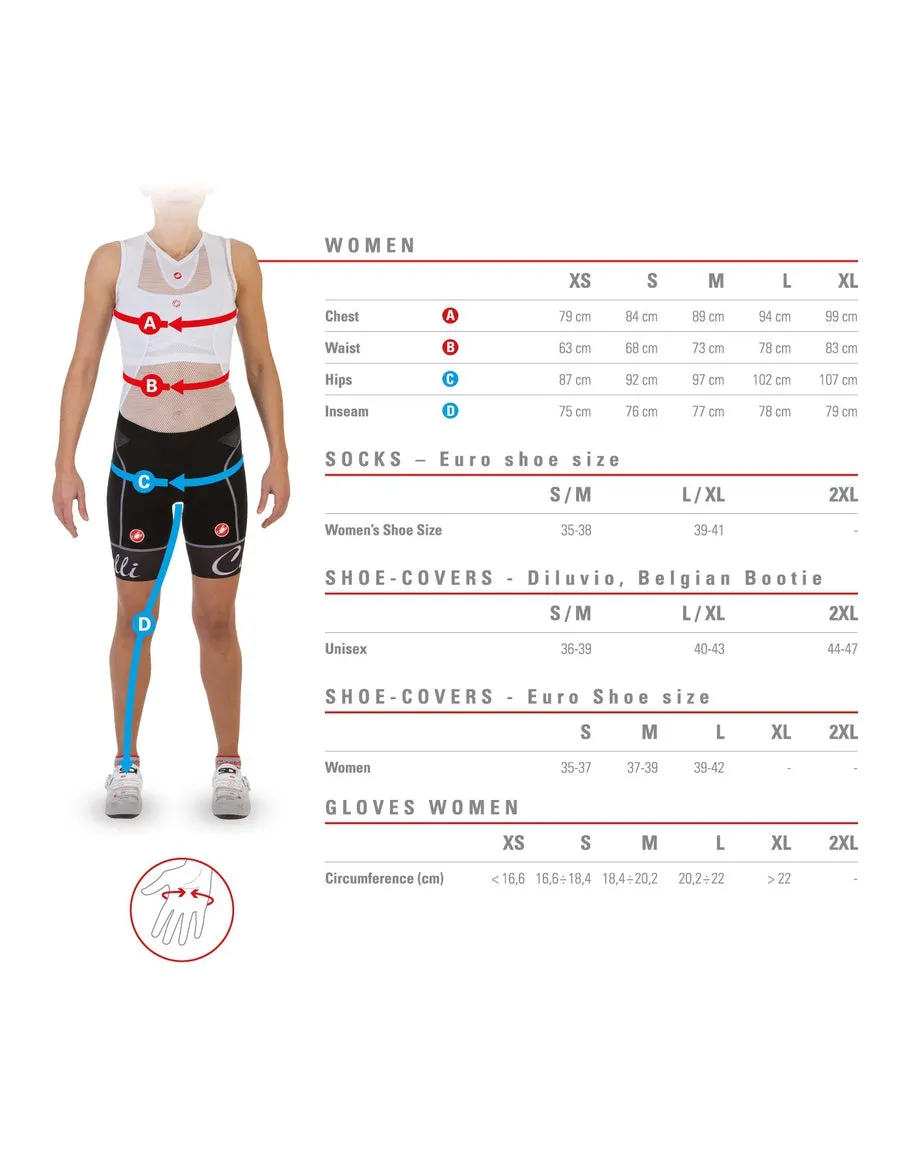 CASTELLI VELOCISSIMA TIGHT BLACK GLACIER LAKE 女裝 單車褲 