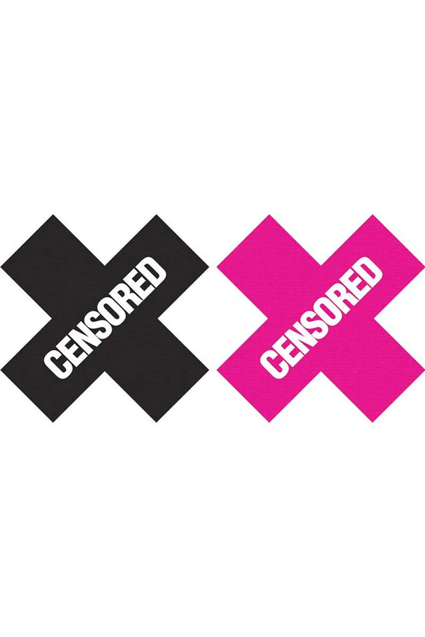 Censored - Black/Pink Nipple Pasties