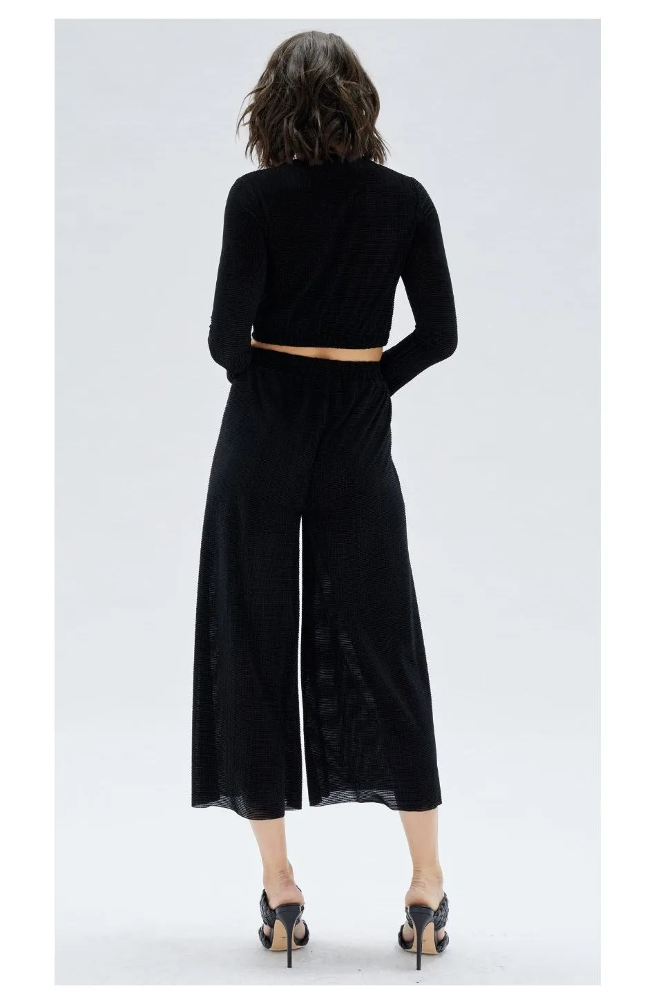 Chaima Elastic Trousers in Black