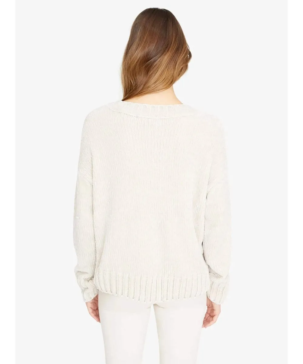Chenille Cable Sweater Moonstone