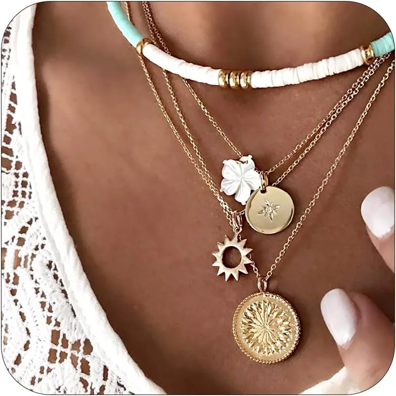 choice of all Beach Starfish Seashell Necklace Adjustable Chain Lightweight Jewelry for Women Summer Vacation Beach Vacation Essentials