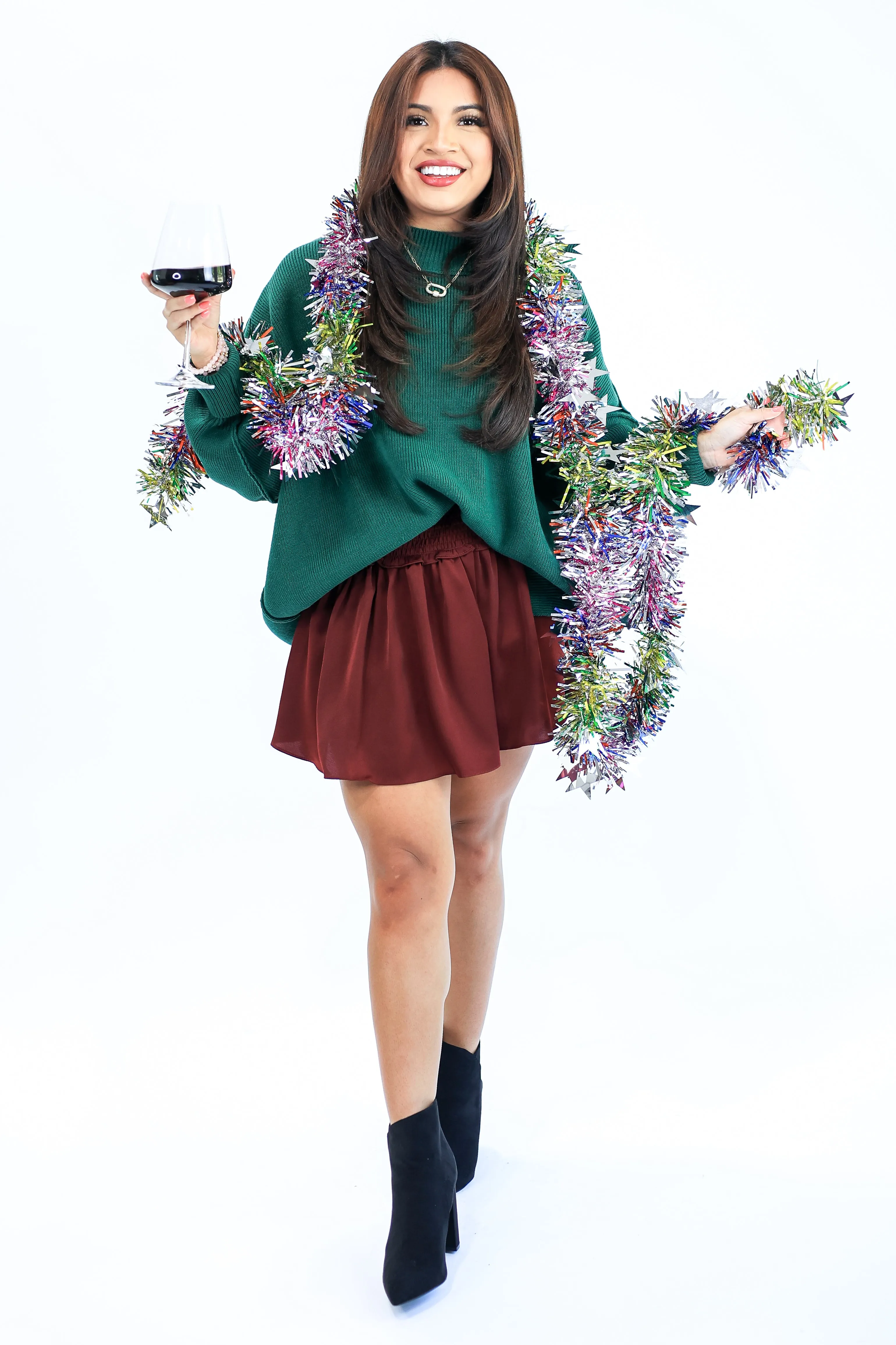 Comfy Magic Oversized Sweater In Hunter