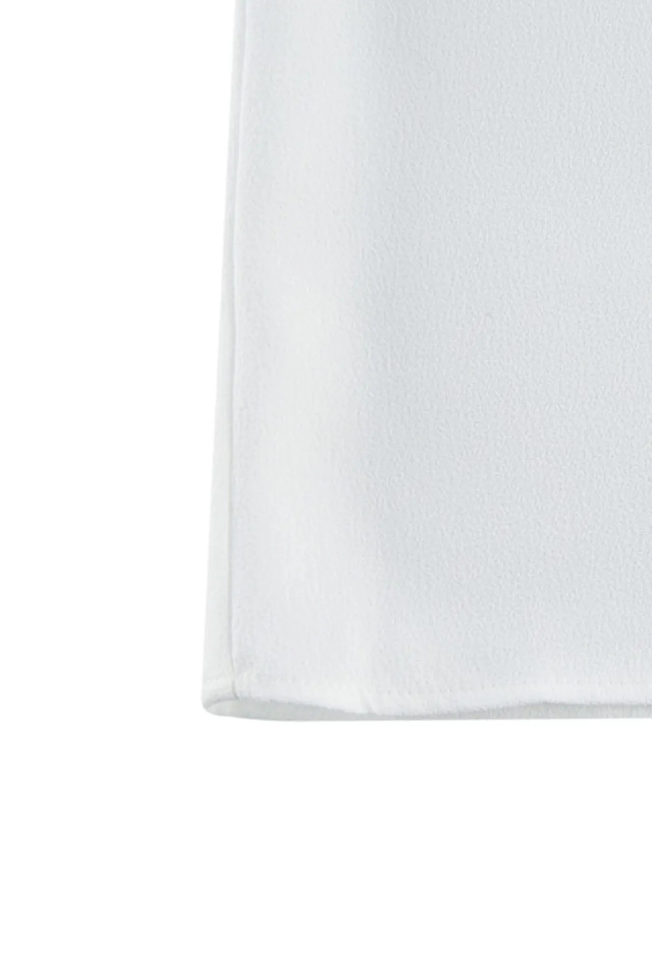 Crepe Stand Collar Blouse With Detachable Tie
