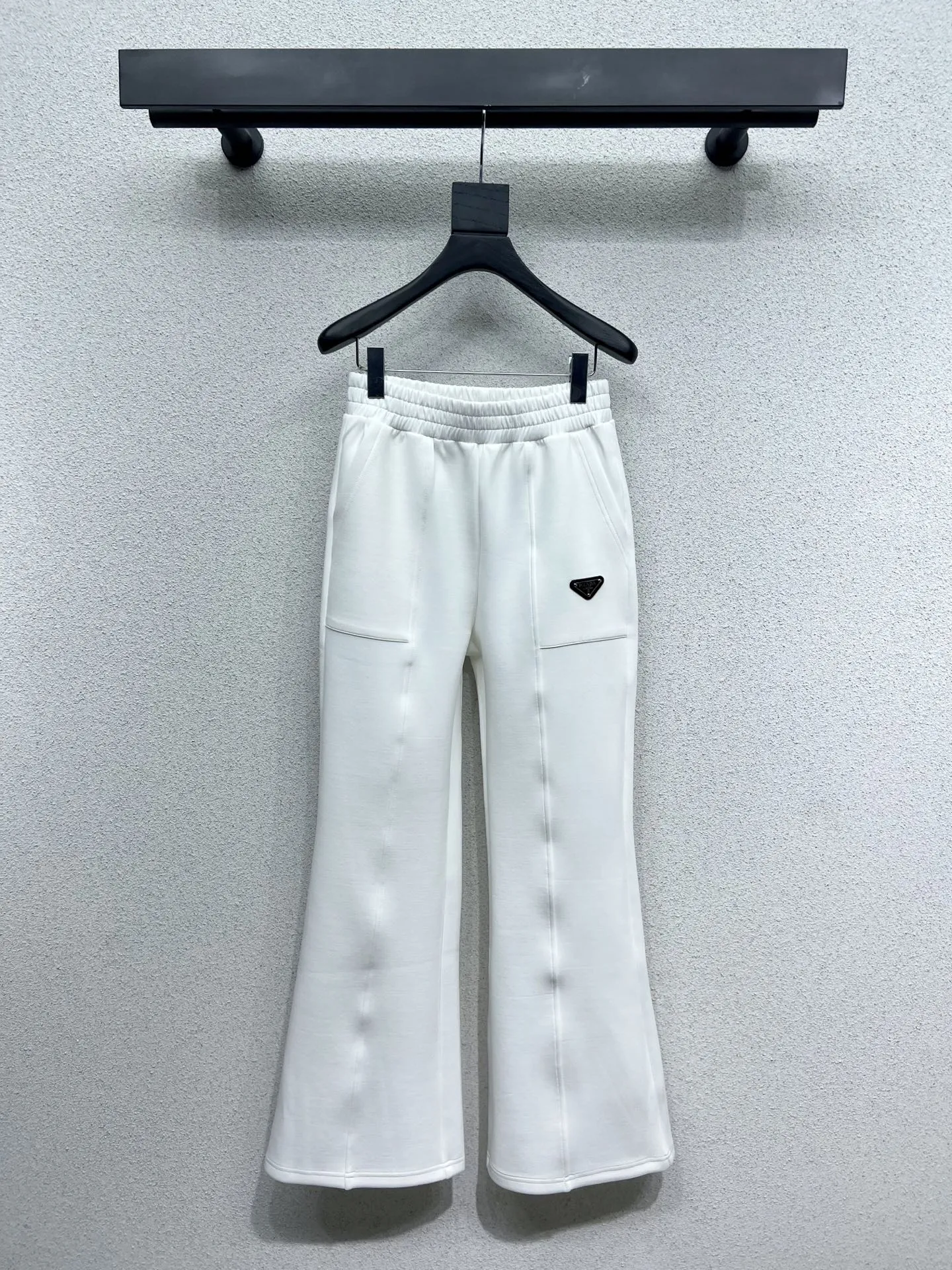 Crew neck sweater   wide leg pants