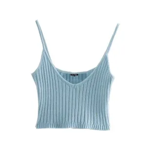 CROPPED KNIT TOP