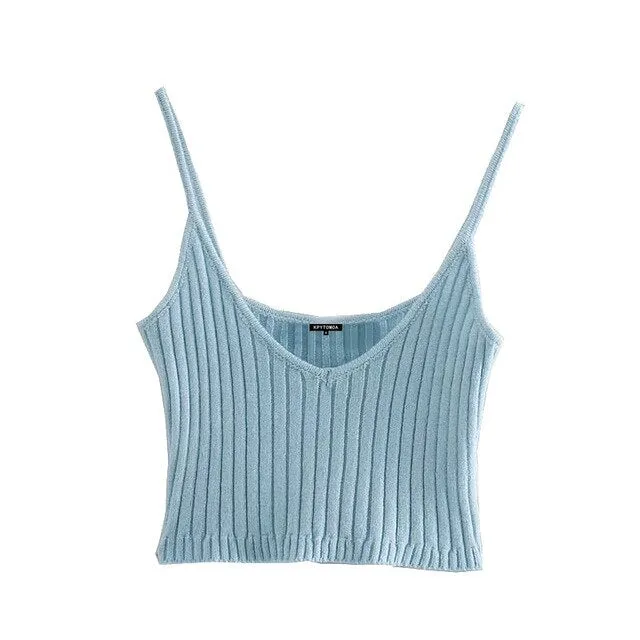 CROPPED KNIT TOP
