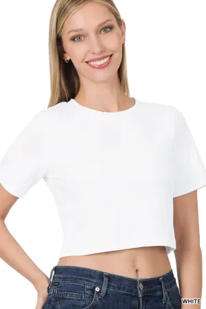 Cropped Short Sleeve T-Shirt
