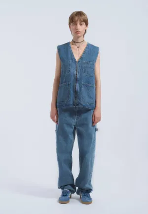Denver Worker Vest - Stream Sky Retro