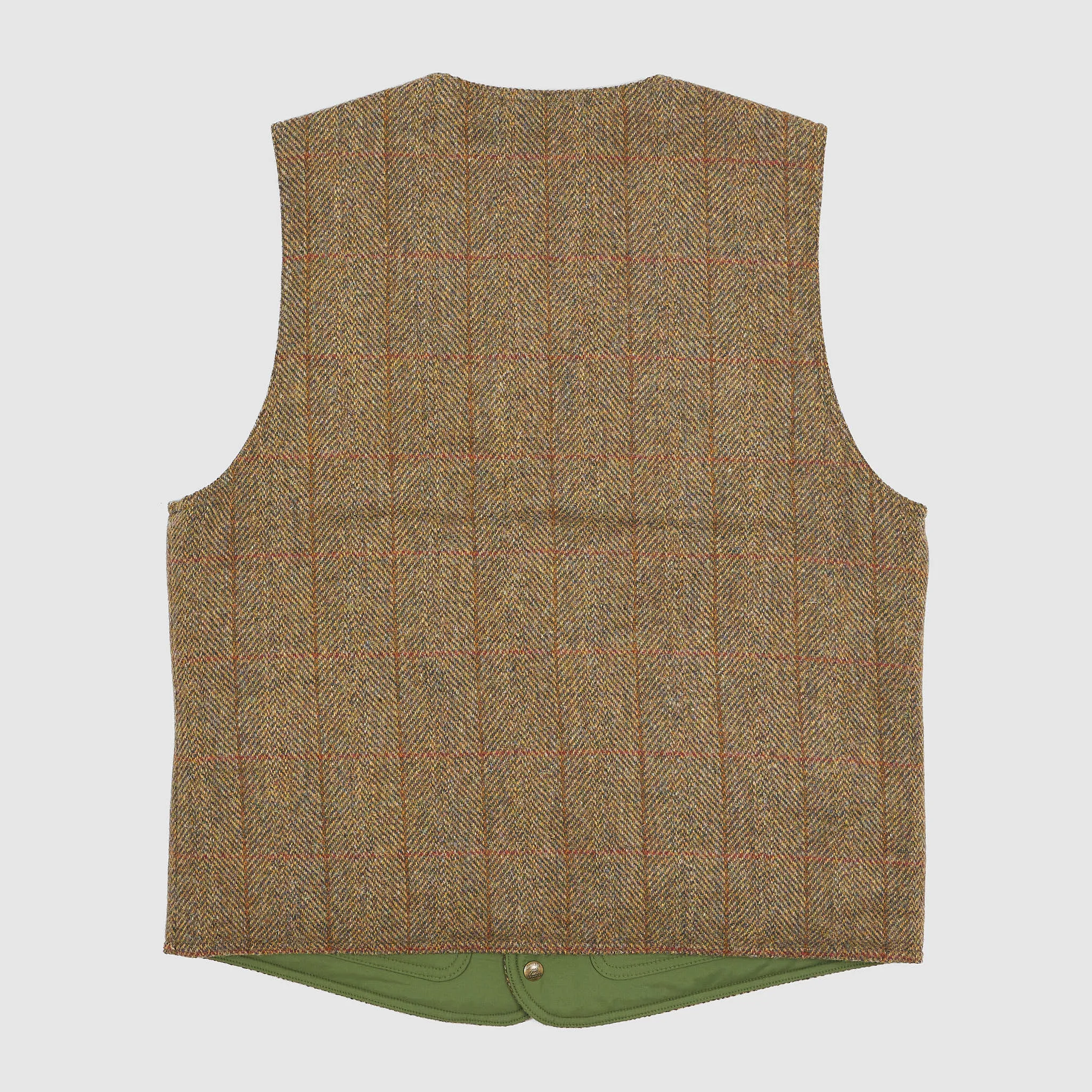 Double RL Huntshaw Reversible Harris Tweed Vest