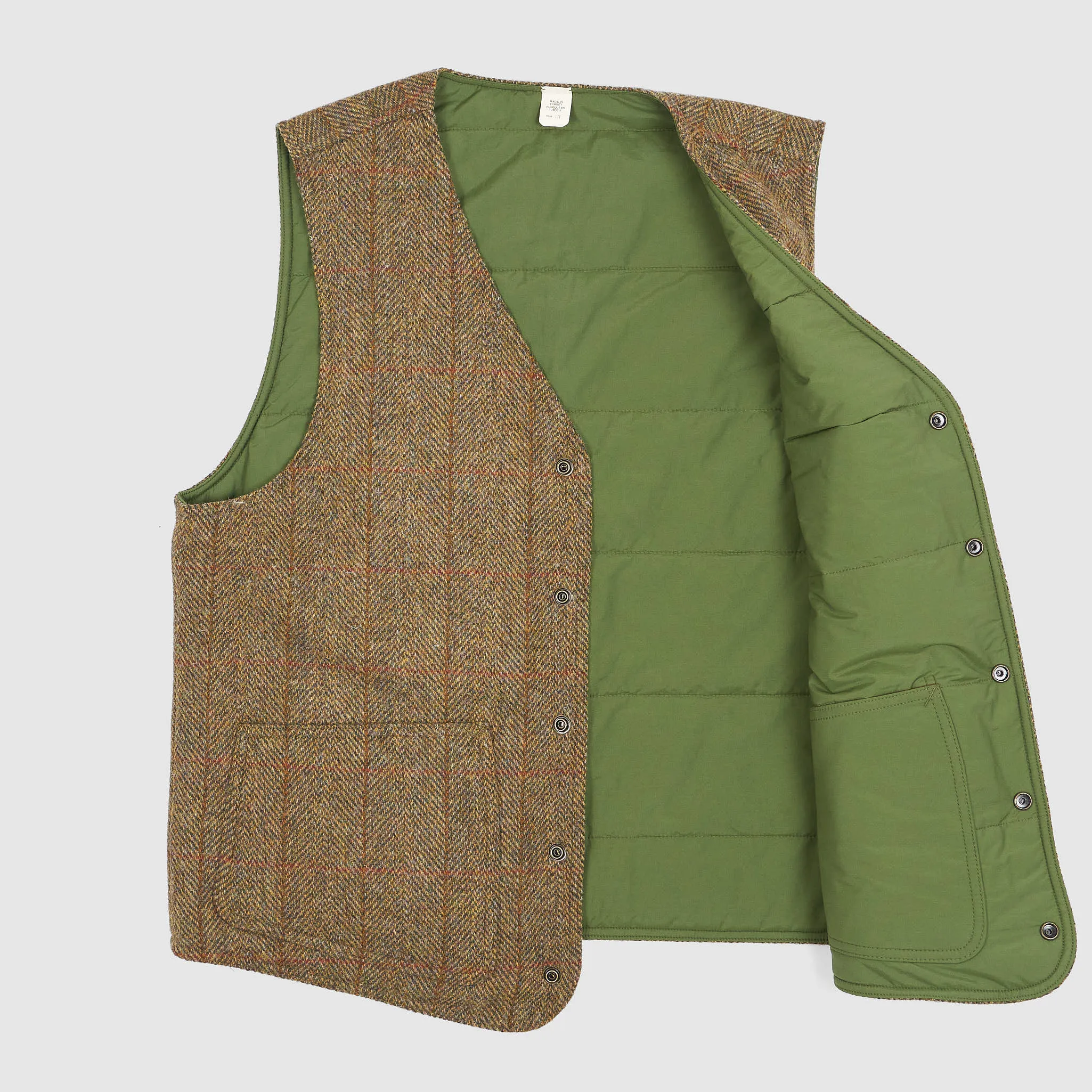 Double RL Huntshaw Reversible Harris Tweed Vest