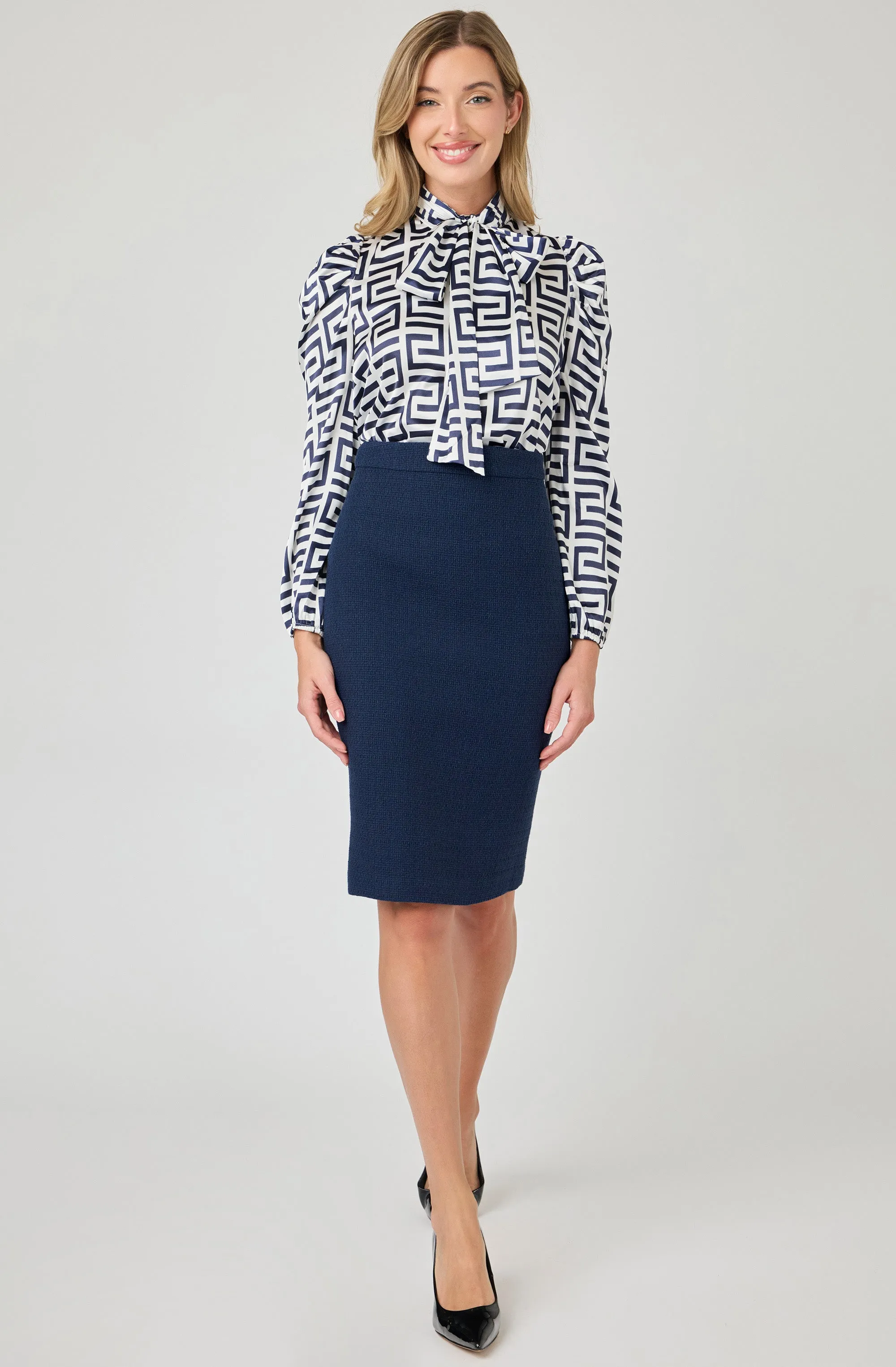 Fitted Boucl Pencil Skirt