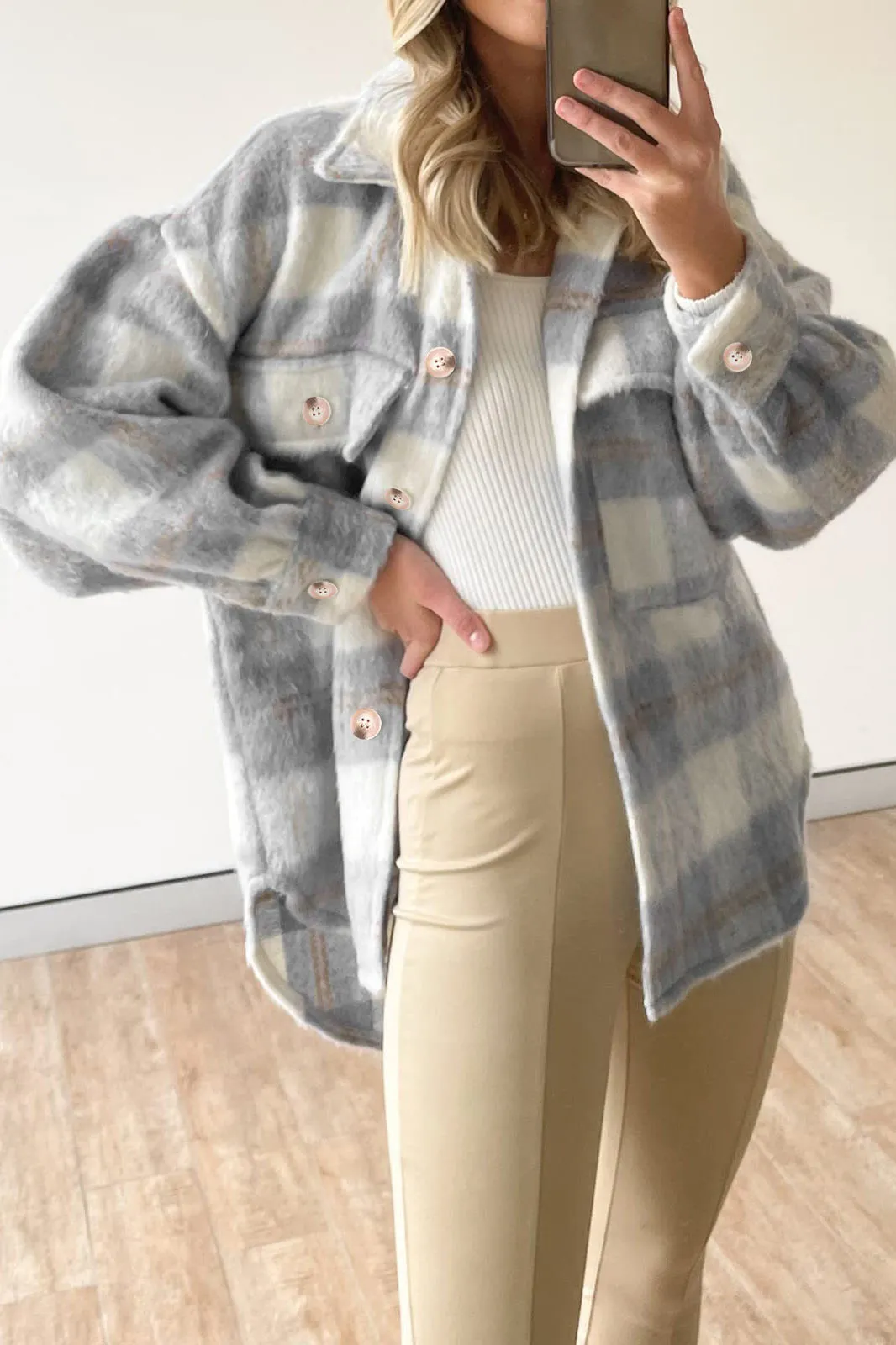 Fuzzy Oversized Flannel