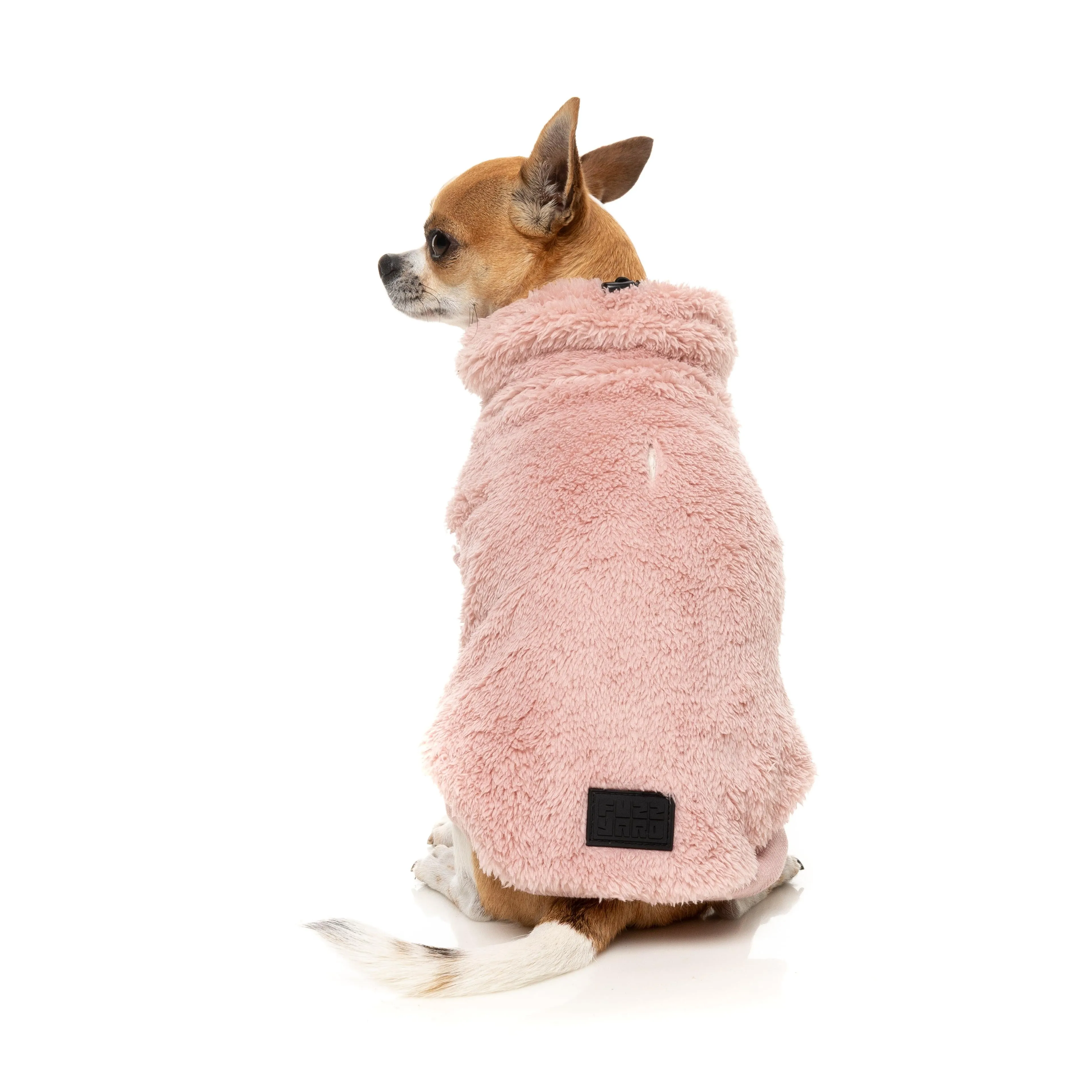 FuzzYard Dog Apparel Turtle Teddy 25 Sweater Blossom Pink Size 3