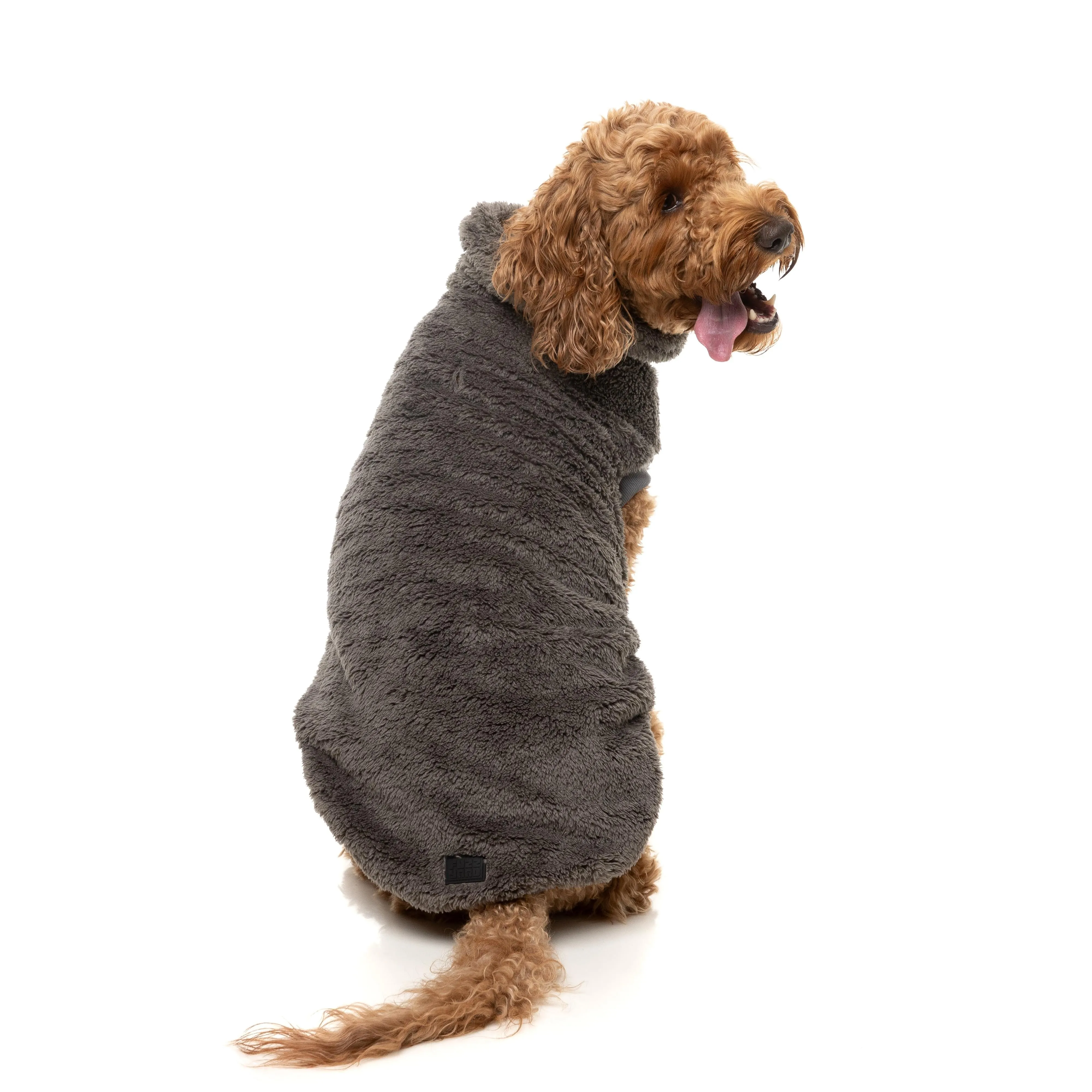 FuzzYard Dog Apparel Turtle Teddy 25 Sweater Gunmetal Grey Size 1 ^ ^
