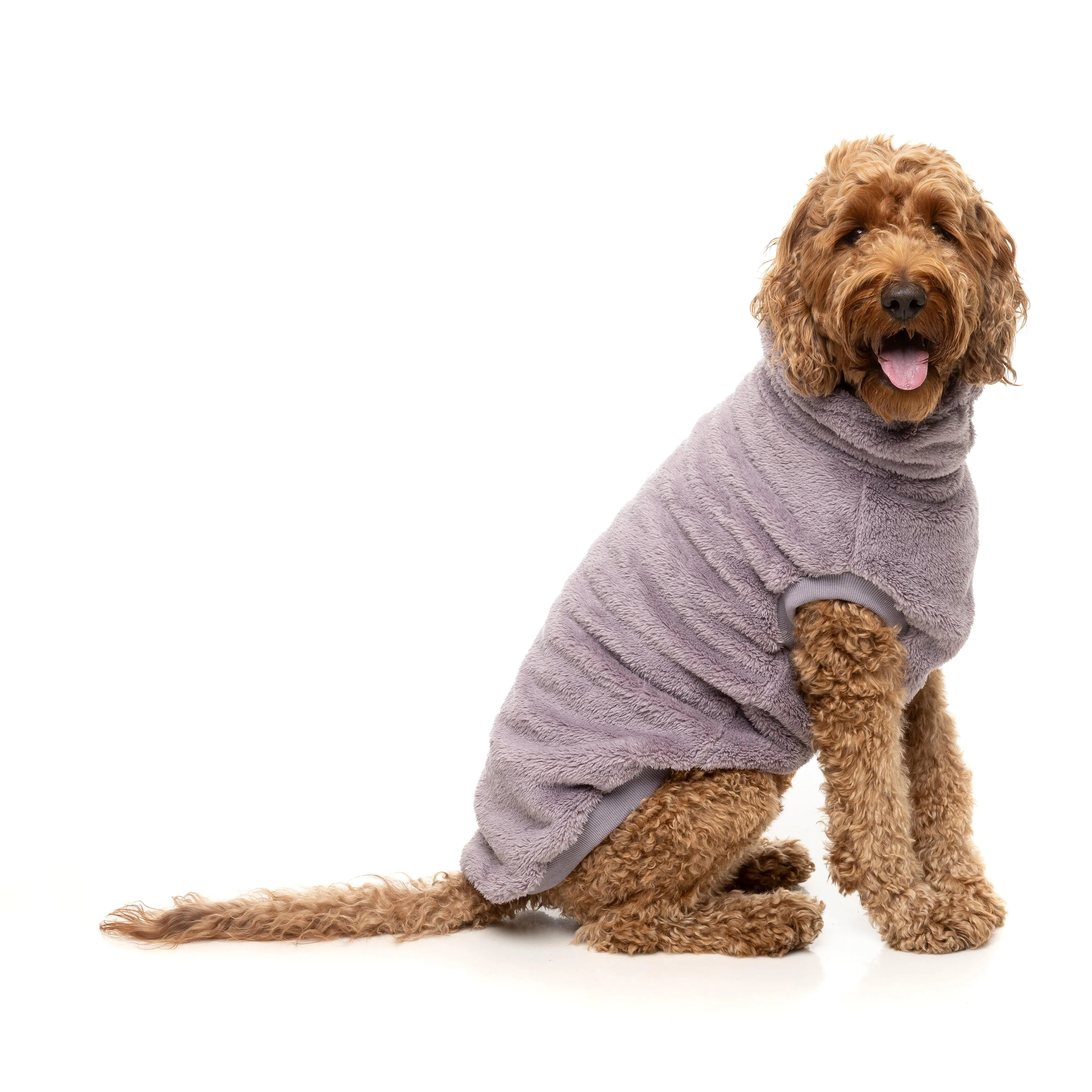 FuzzYard Dog Apparel Turtle Teddy 25 Sweater Lavender Size 4 ^ ^