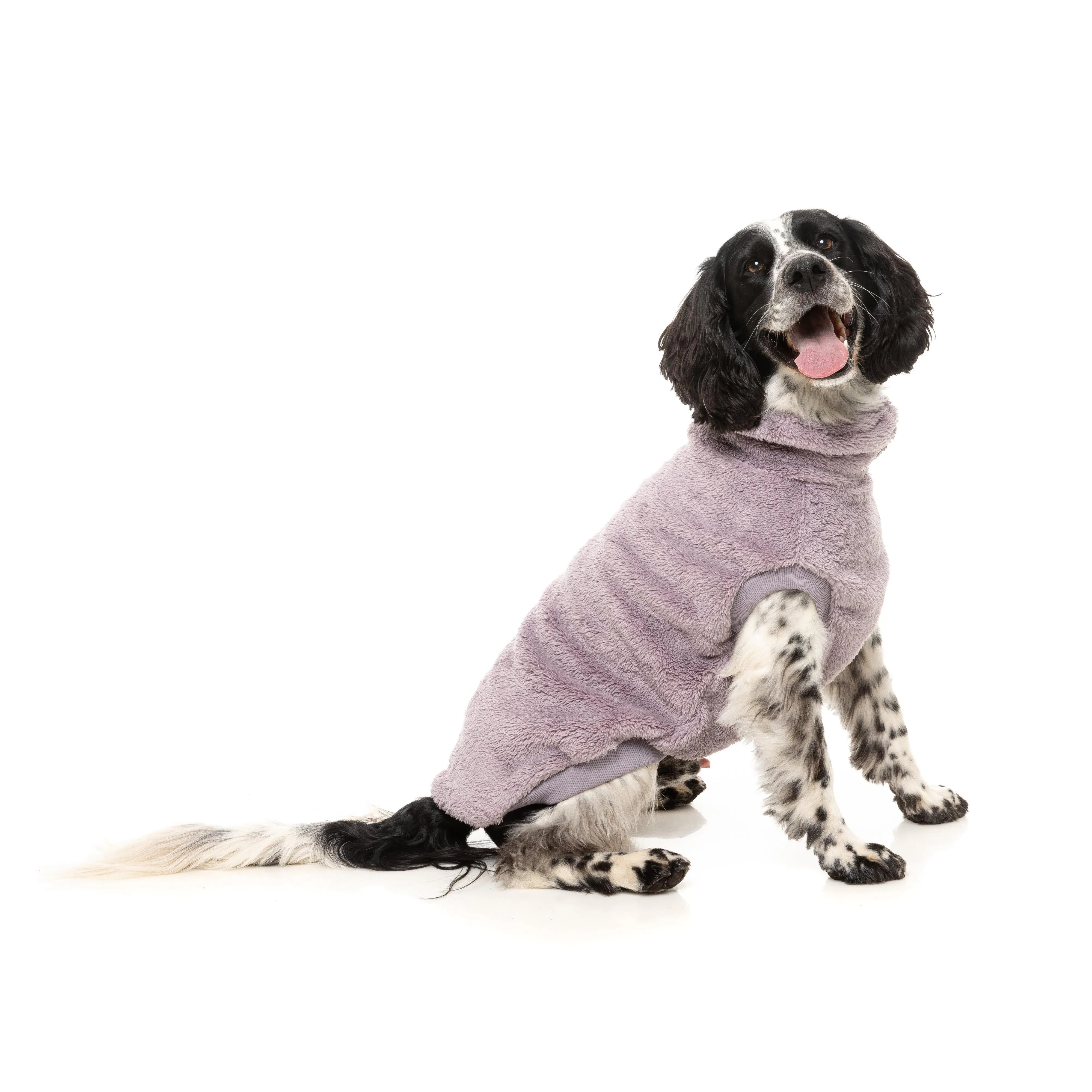 FuzzYard Dog Apparel Turtle Teddy 25 Sweater Lavender Size 4 ^ ^
