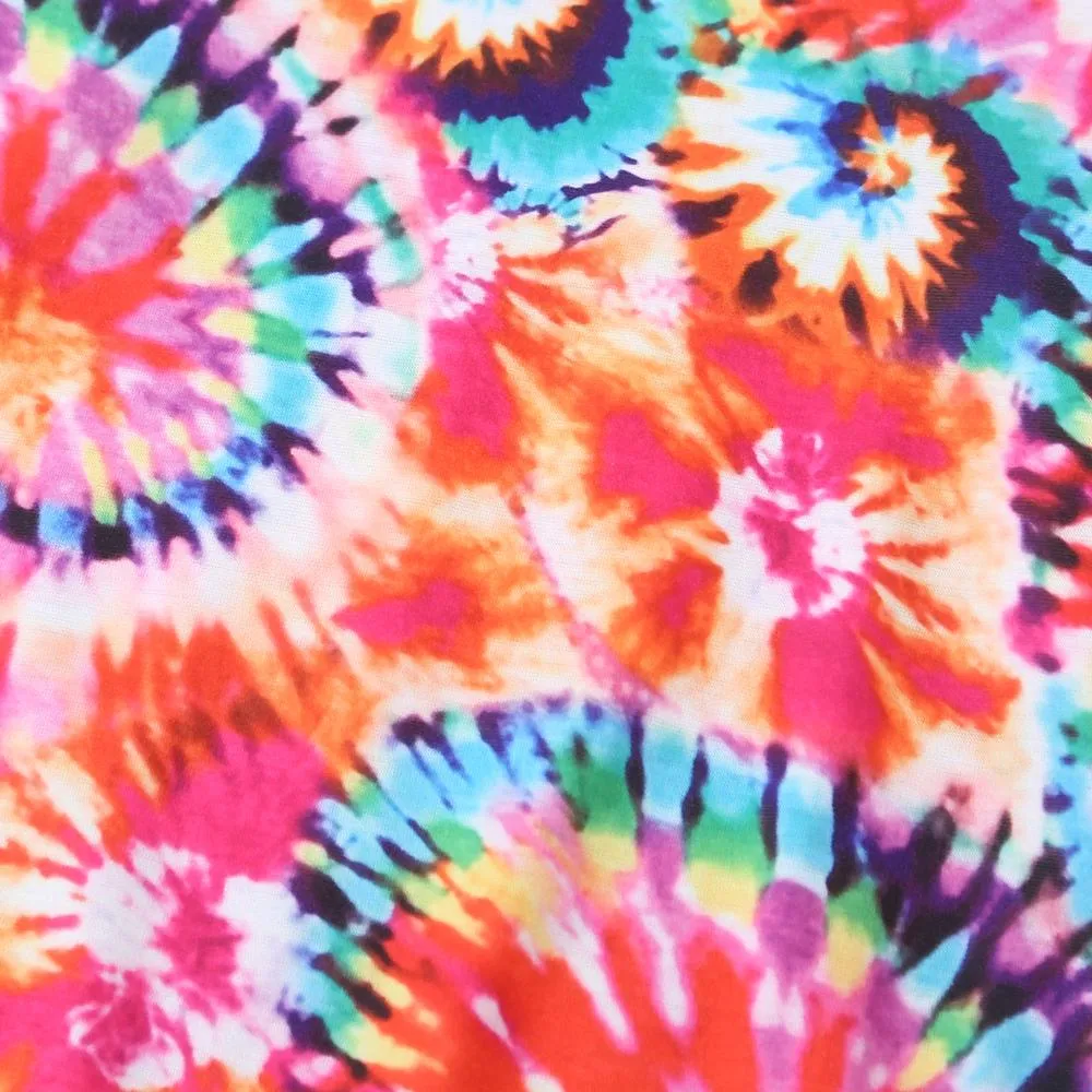 Girls Tie Dye Long Sleeve T-shirt & Pants Wholesale Clothing For Girls