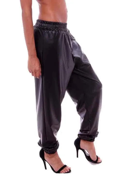 Harem Metallic jogging Pants. 3 Colors
