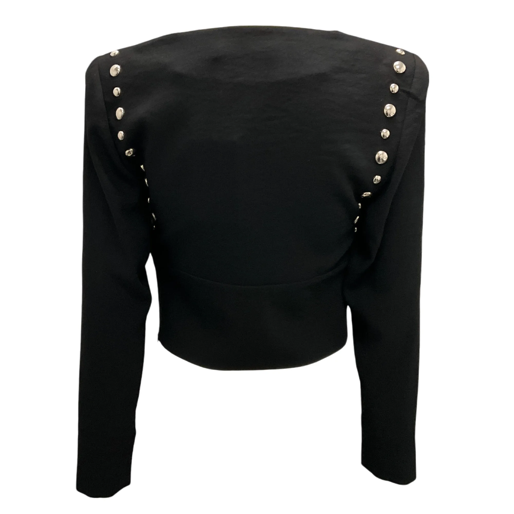 IRO Black / Silver Stud Embellished Cropped Praia Top