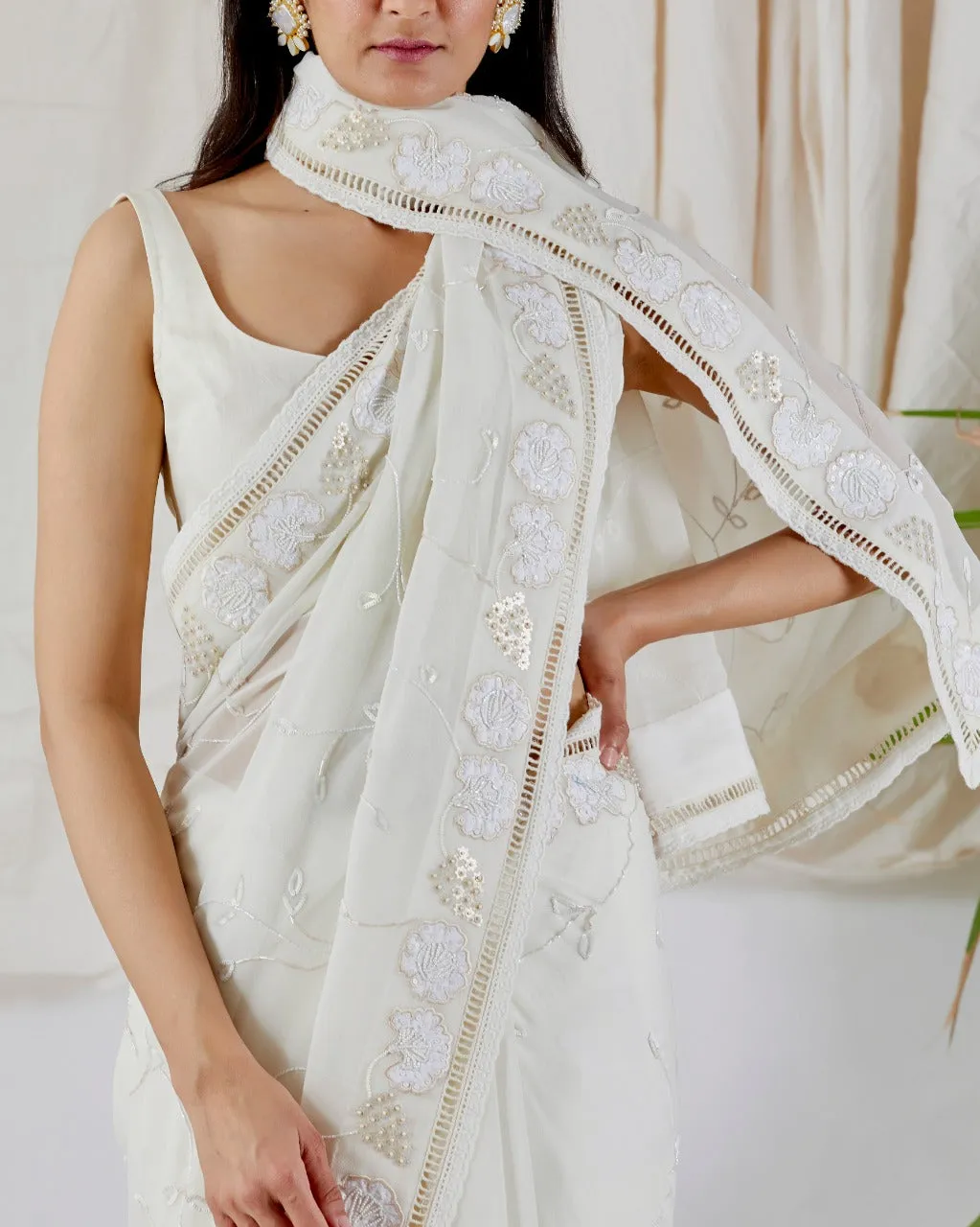 IVORY SAREES
