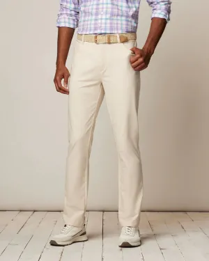 Johnnie-O Osprey Cotton Blend Performance Pant in Stone