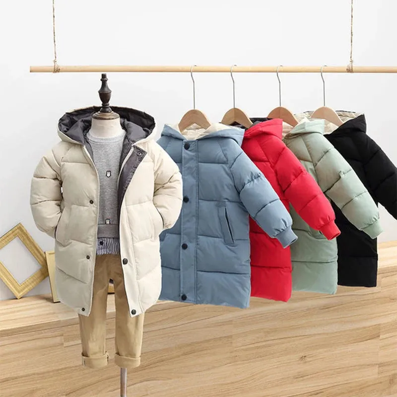 Kids' Coats for Winter Outerwear Fashion Warm Hooded Snowsuits