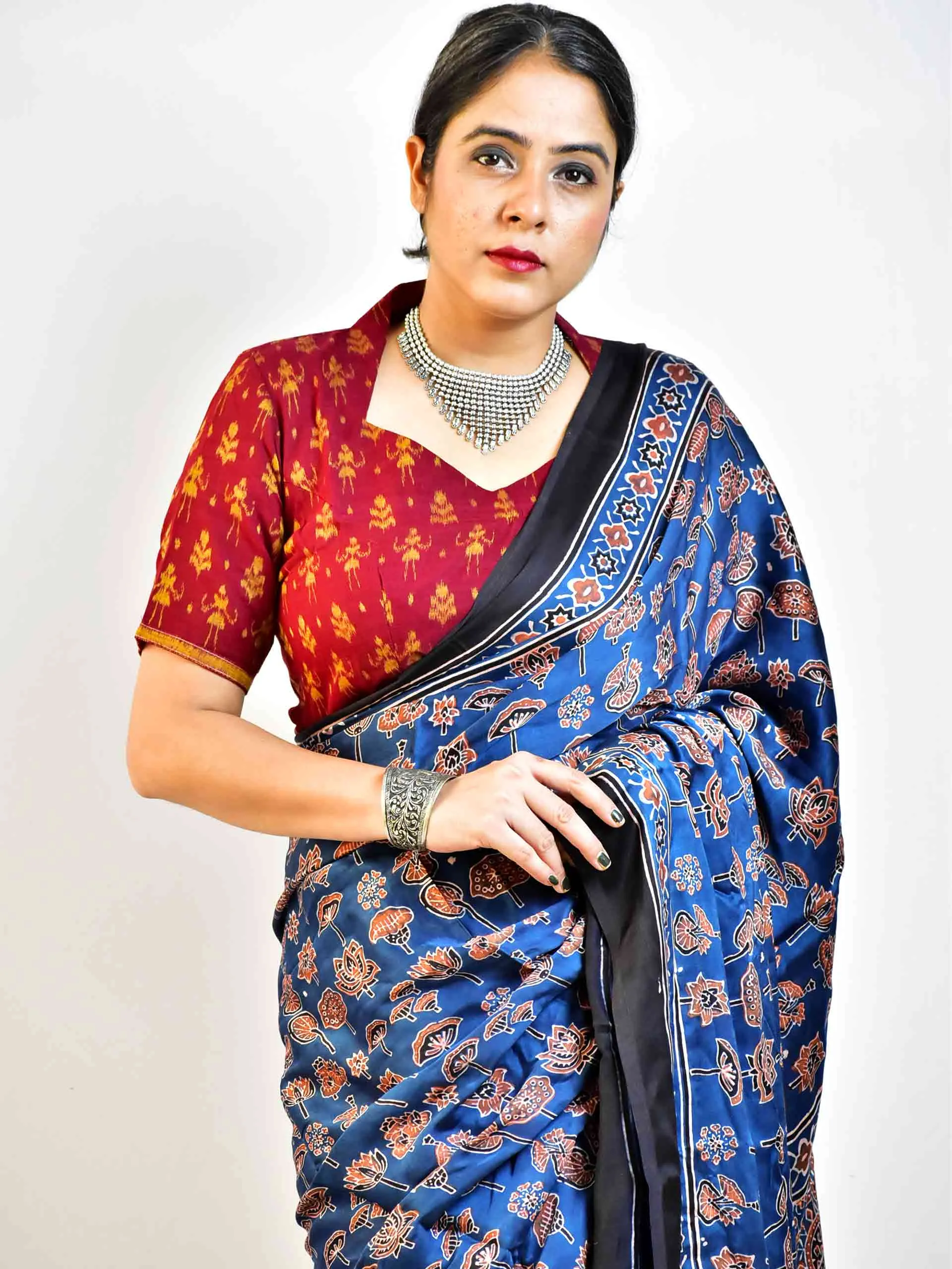 Lady - Handwoven Ikat blouse