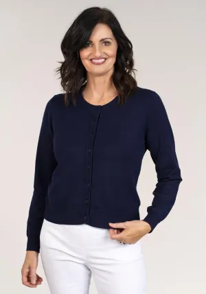 Long Sleeve Cardigan - Navy