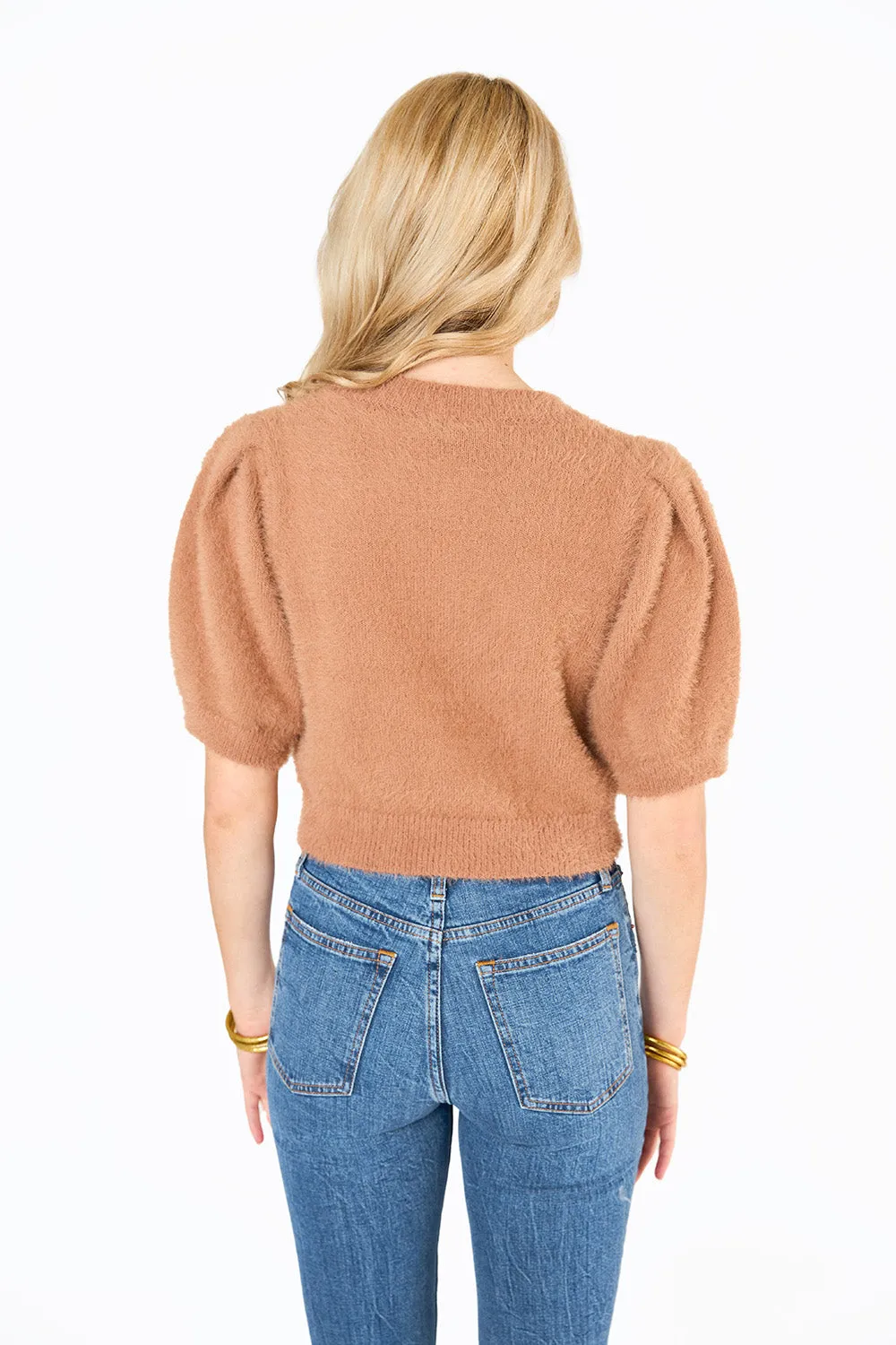 Macy Crop Sweater - Coffee