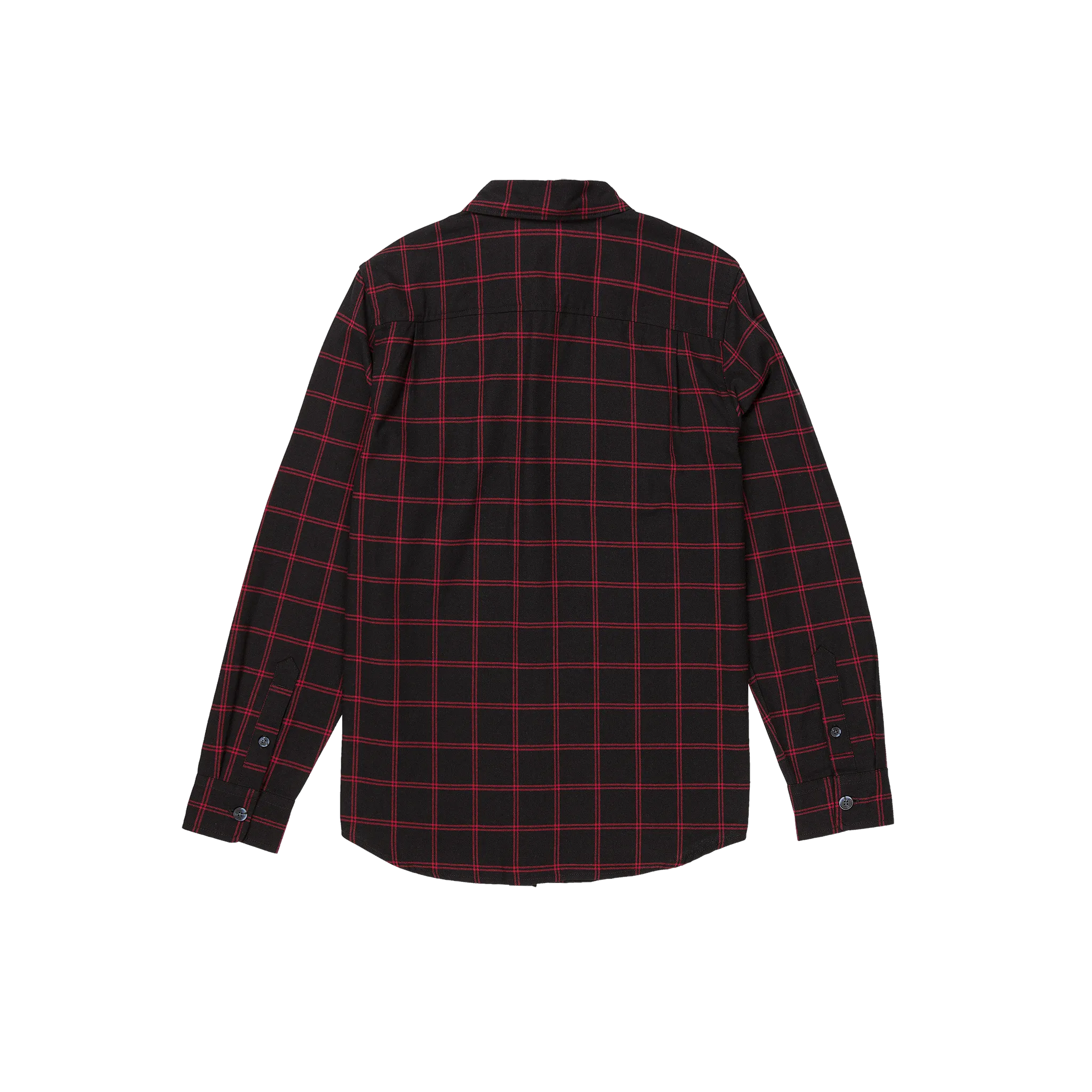 Marsh Lands Long Sleeve Flannel Shirt - Blk