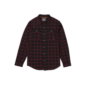 Marsh Lands Long Sleeve Flannel Shirt - Blk
