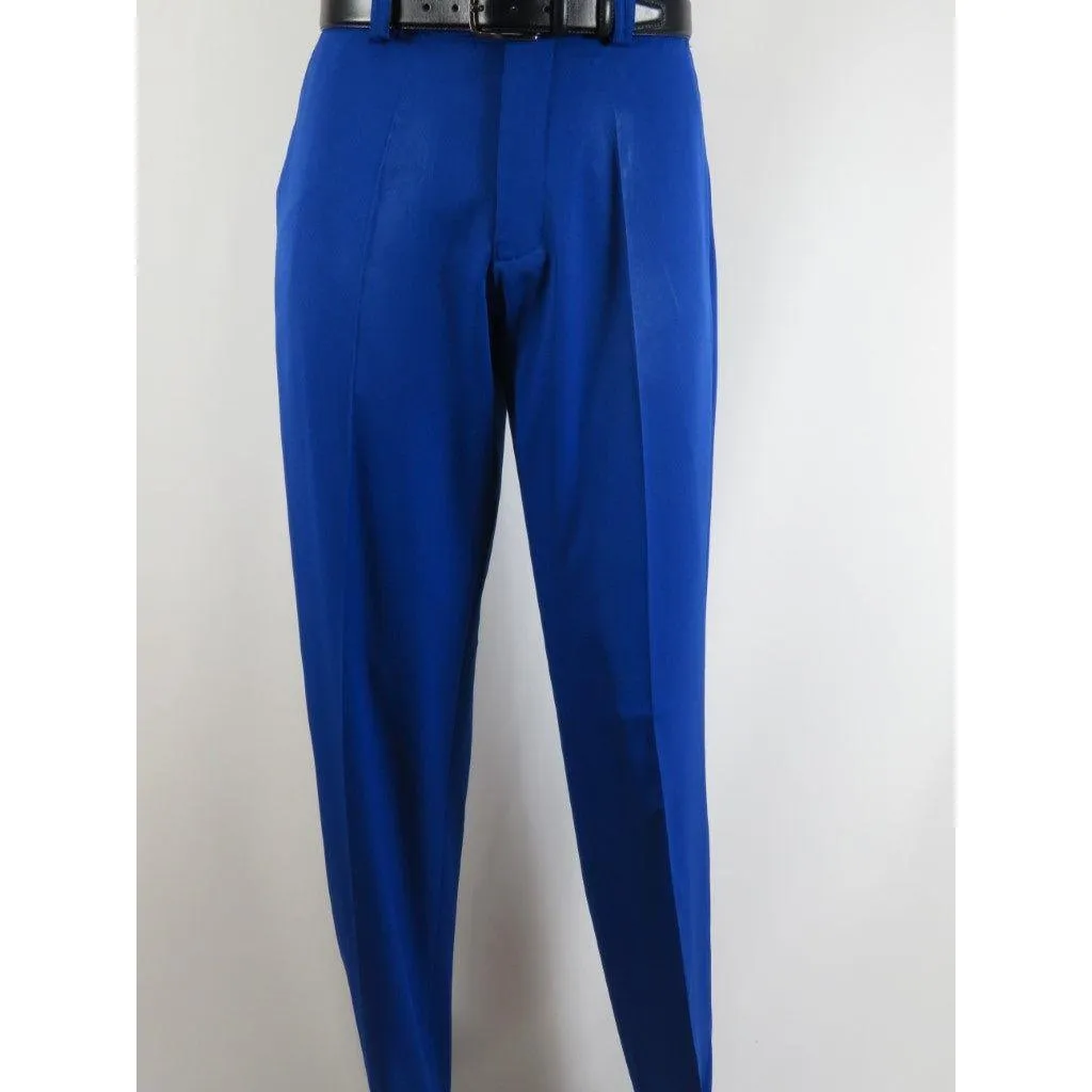 Men 2pc Walking Leisure Suit Short Sleeves By DREAMS Fancy 283-11 Royal Blue