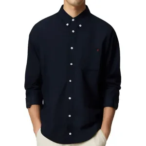 Men's Long Sleeve Classic Oxford Shirt With Button-Down Front