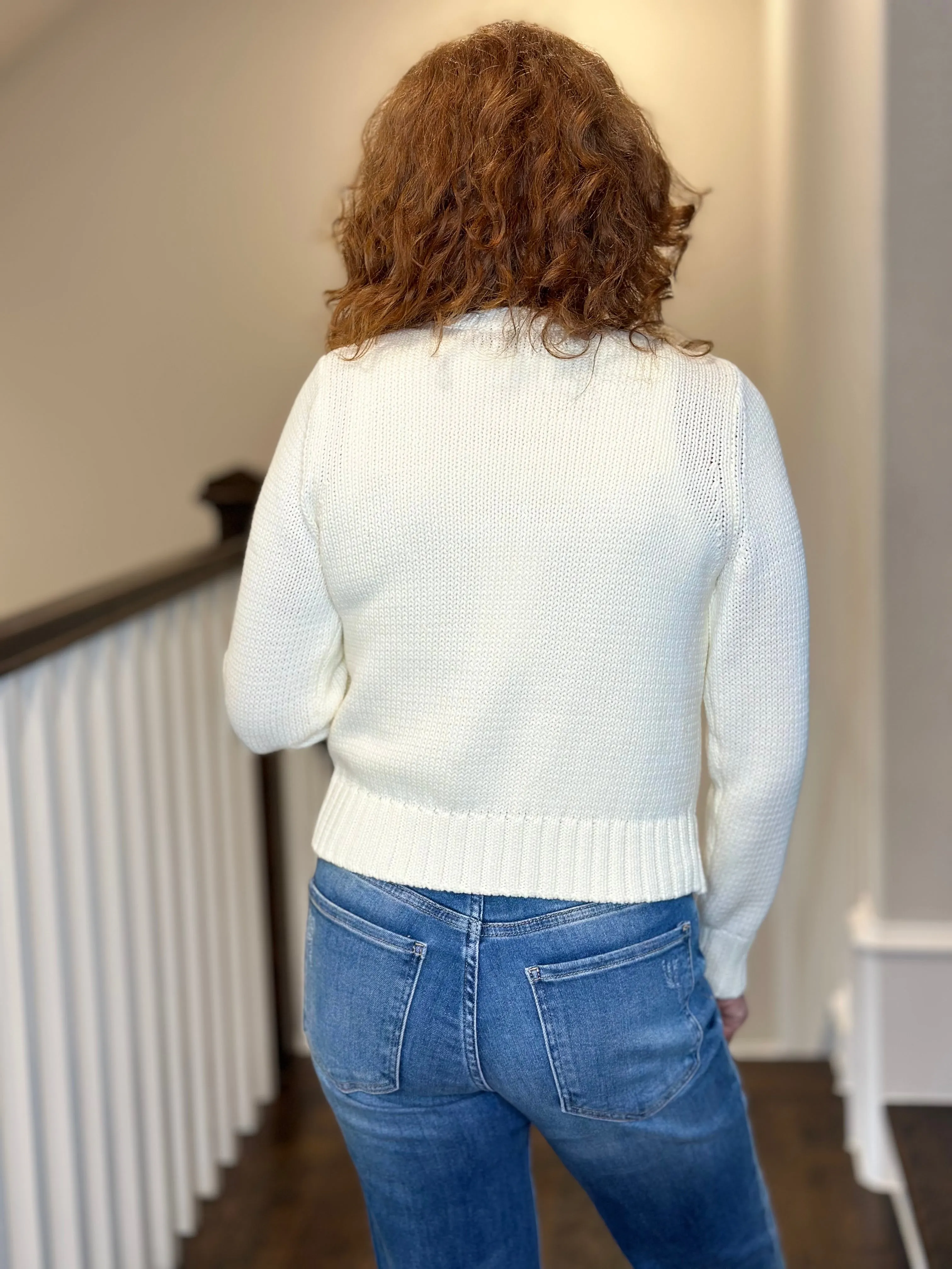 Michael Stars Willa Cardigan Sweater in Chalk