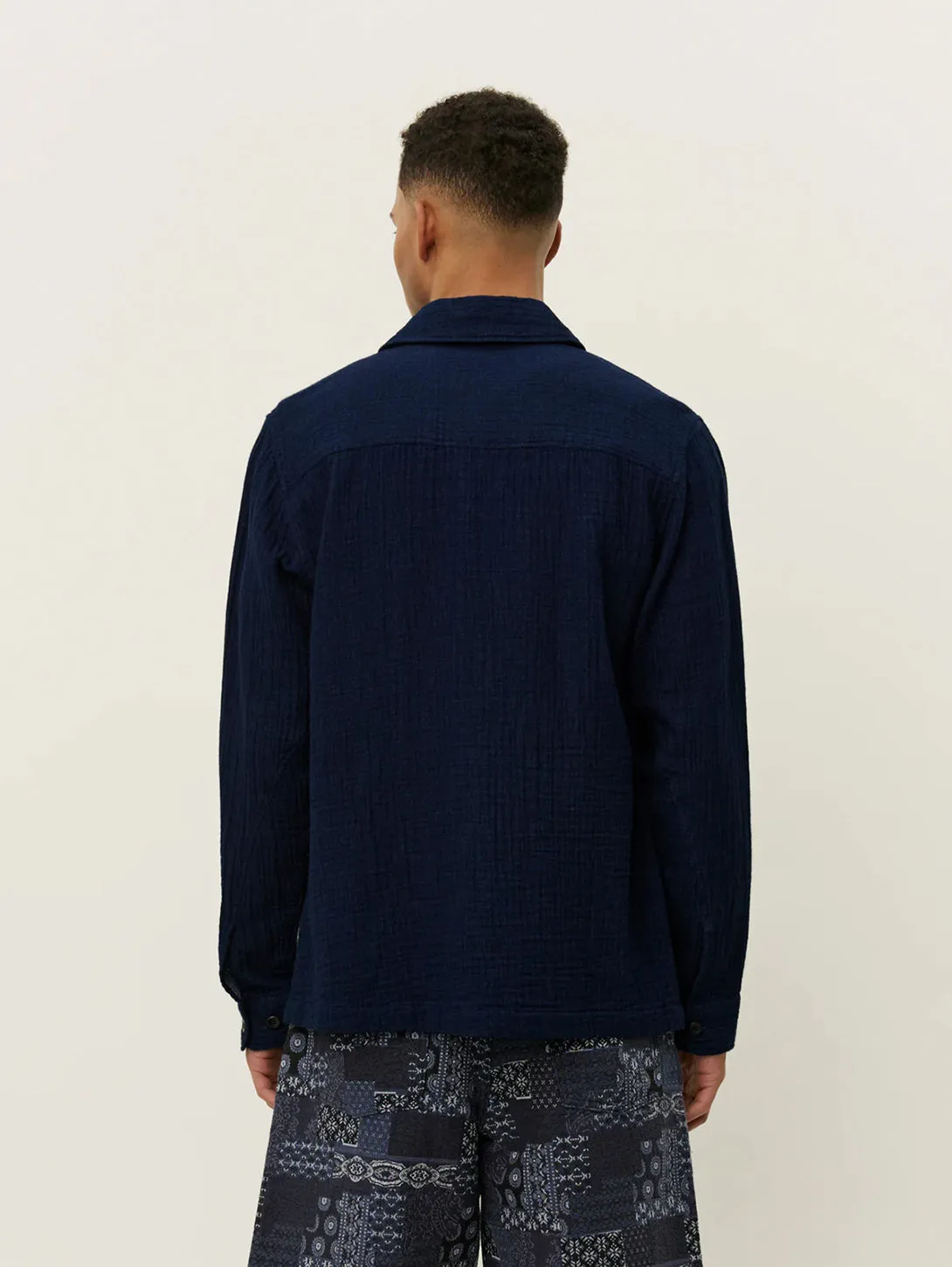 Milian Indigo Overshirt - Dark Navy