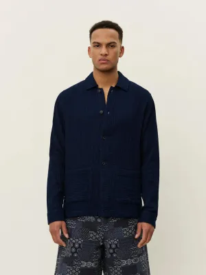 Milian Indigo Overshirt - Dark Navy