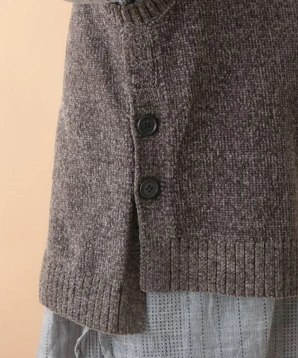 Mole yarn knit vest 24W059