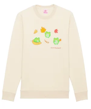 Organic Cotton Autumn Froggies Embroidered Sweatshirt