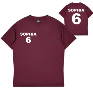 Personalised Maroon Training Shirt - Mens
