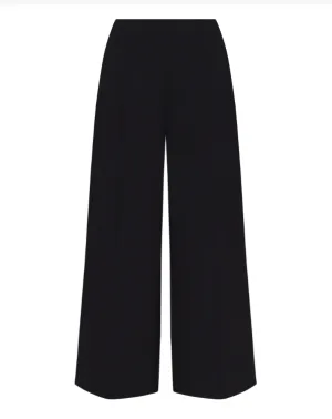 Ponte Cropped Wide Leg Pant