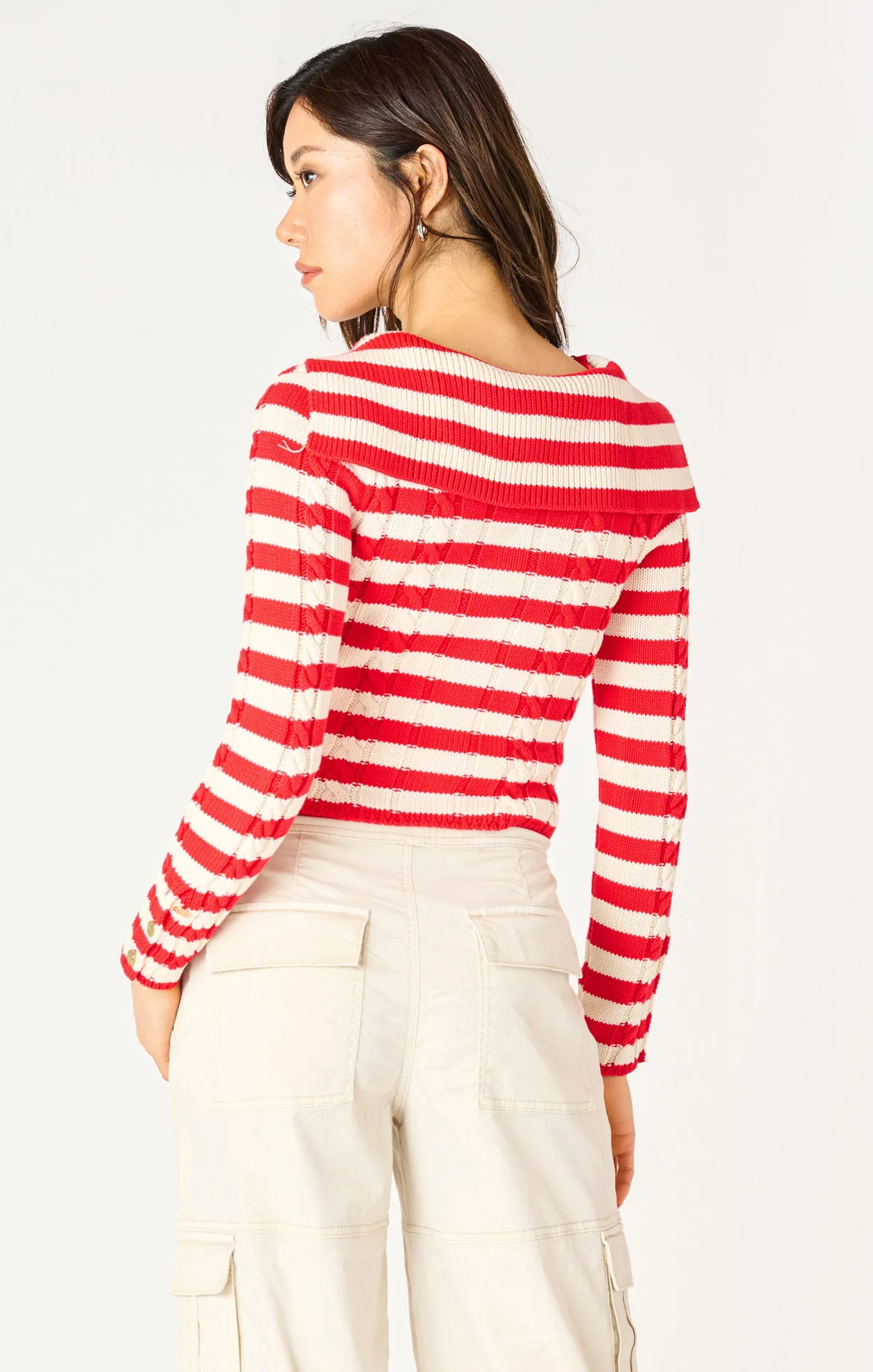 Poppy Cable Knit Cardi