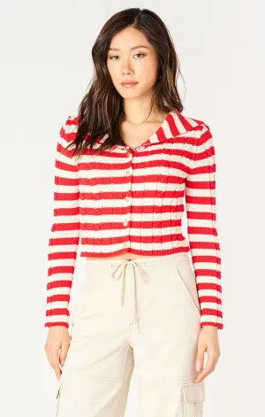 Poppy Cable Knit Cardi
