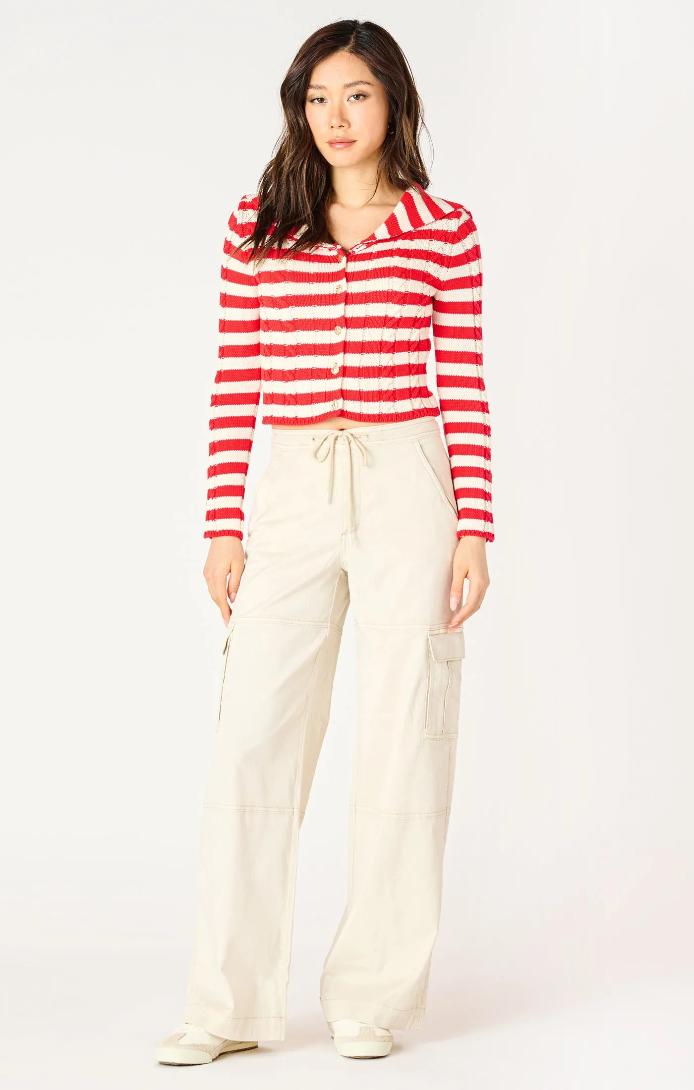 Poppy Cable Knit Cardi
