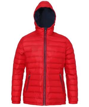 Red/Navy - Women's padded jacket